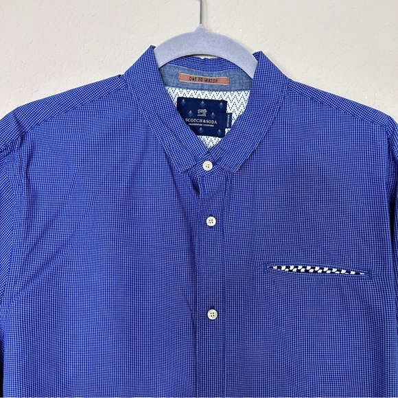 SCOTCH & SODA Men Regular Fit Shirt Size Large - Picture 3 of 9